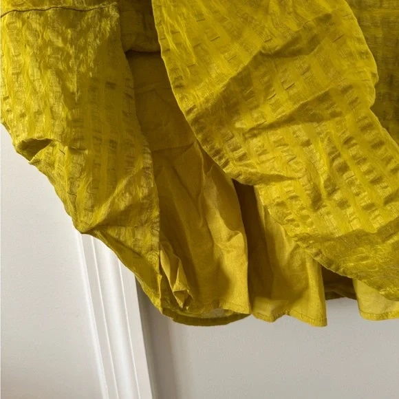 NWT Madewell Annamarie Mini Dress in Citrus Lime - Picture 9 of 12